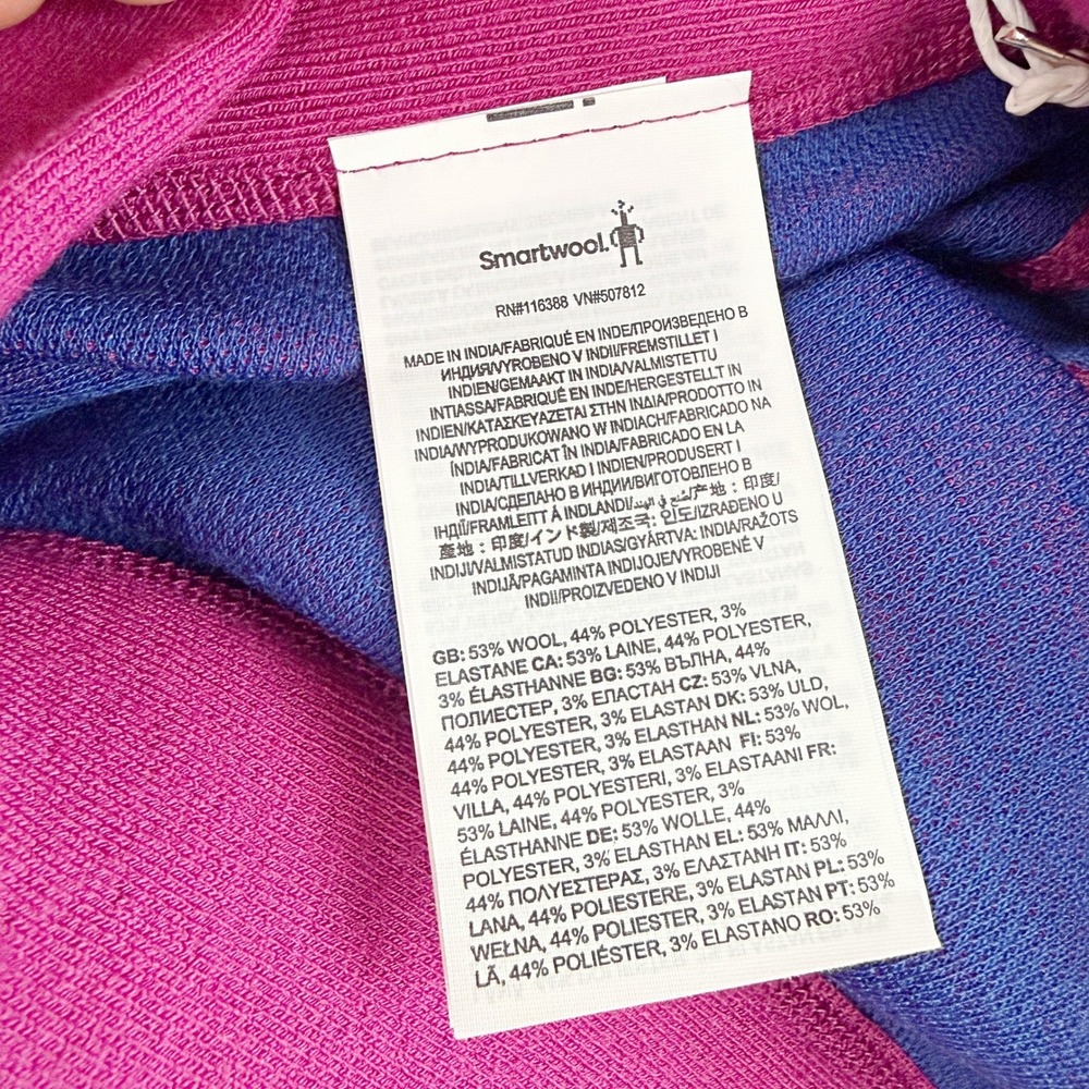 Smartwool Knit Thermal‎ Baselayer Pant Size M Womens Wool Blend Fuschia Pink NEW - Picture 8 of 13